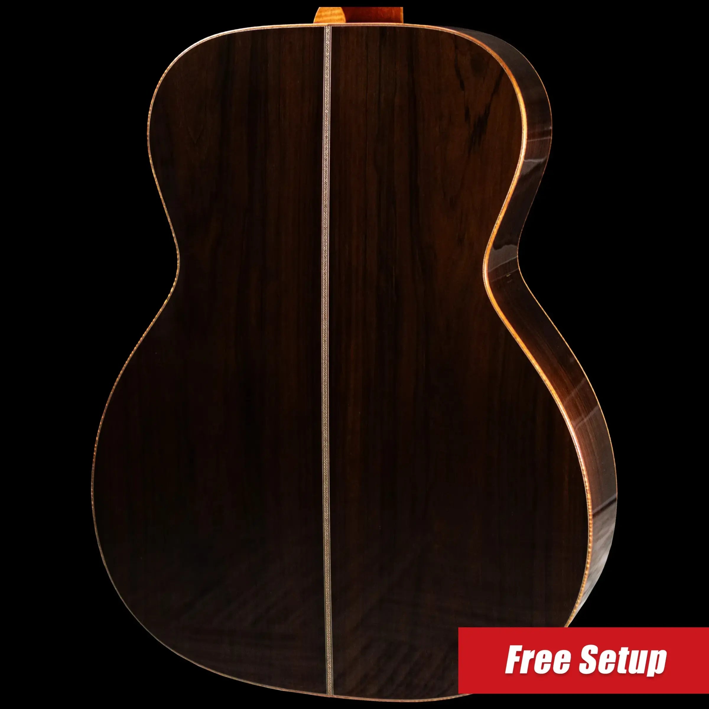 Santa Cruz Guitar Company OM Acoustic Guitar - Moon Spruce/Brazilian Rosewood with Hardshell Case
