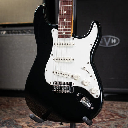 Fender MIM Stratocaster Electric Guitar - Black with Gig Bag - Used