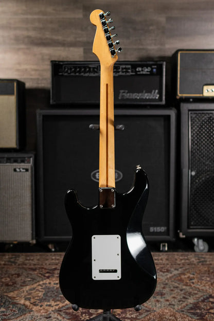 Fender MIM Stratocaster Electric Guitar - Black with Gig Bag - Used