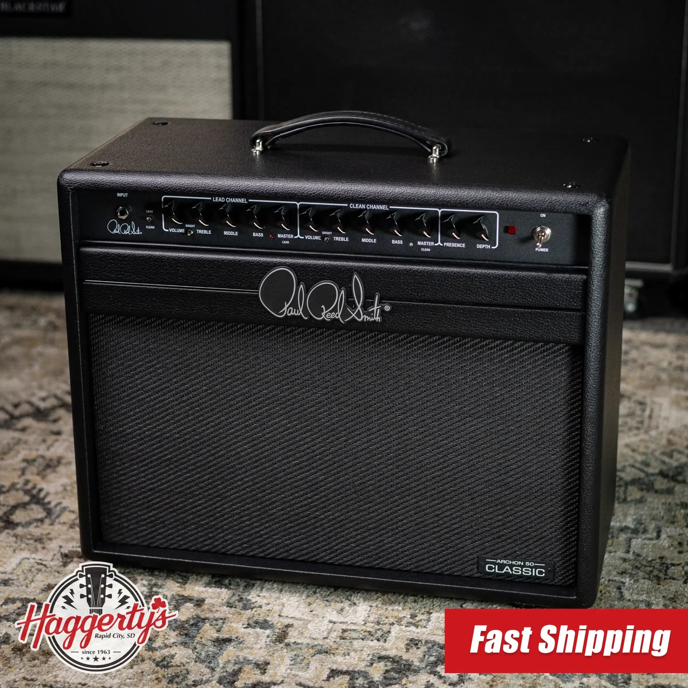 (Display) PRS Archon Classic 50 1x12 Combo Guitar Amplifier - Stealth Black - copy