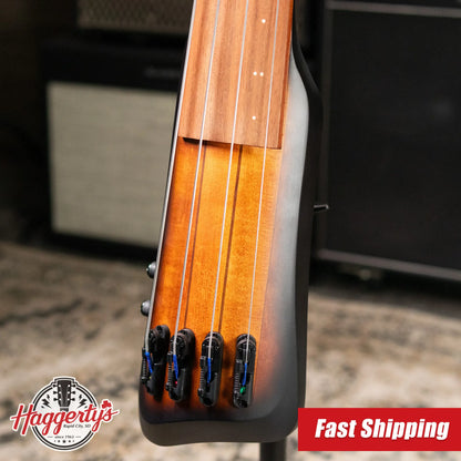 Ibanez Bass Workshop UB804 4-String Electric Upright Bass - Mahogany Oil Burst with Gig Bag