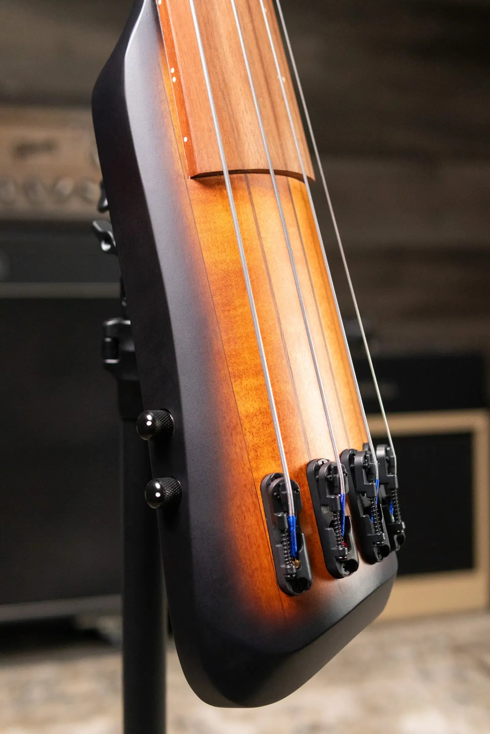 Ibanez Bass Workshop UB804 4-String Electric Upright Bass - Mahogany Oil Burst with Gig Bag