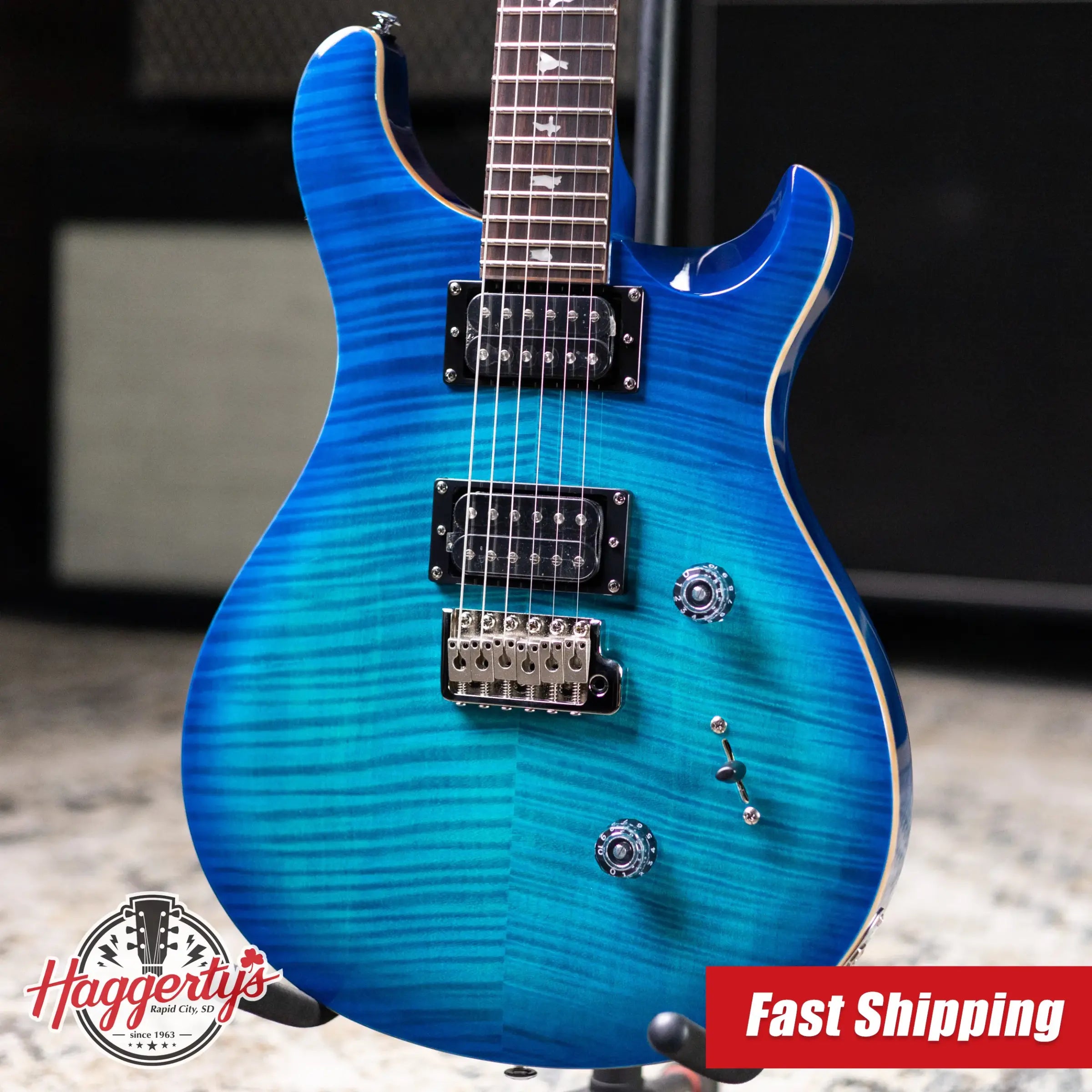 PRS SE Custom 24 Electric Guitar - Lake Blue with Gig Bag
