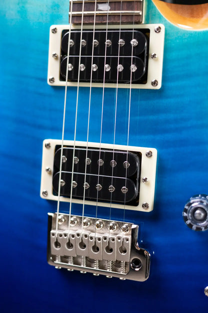 PRS SE Custom 24 Electric Guitar - Sapphire Fade with Gig Bag