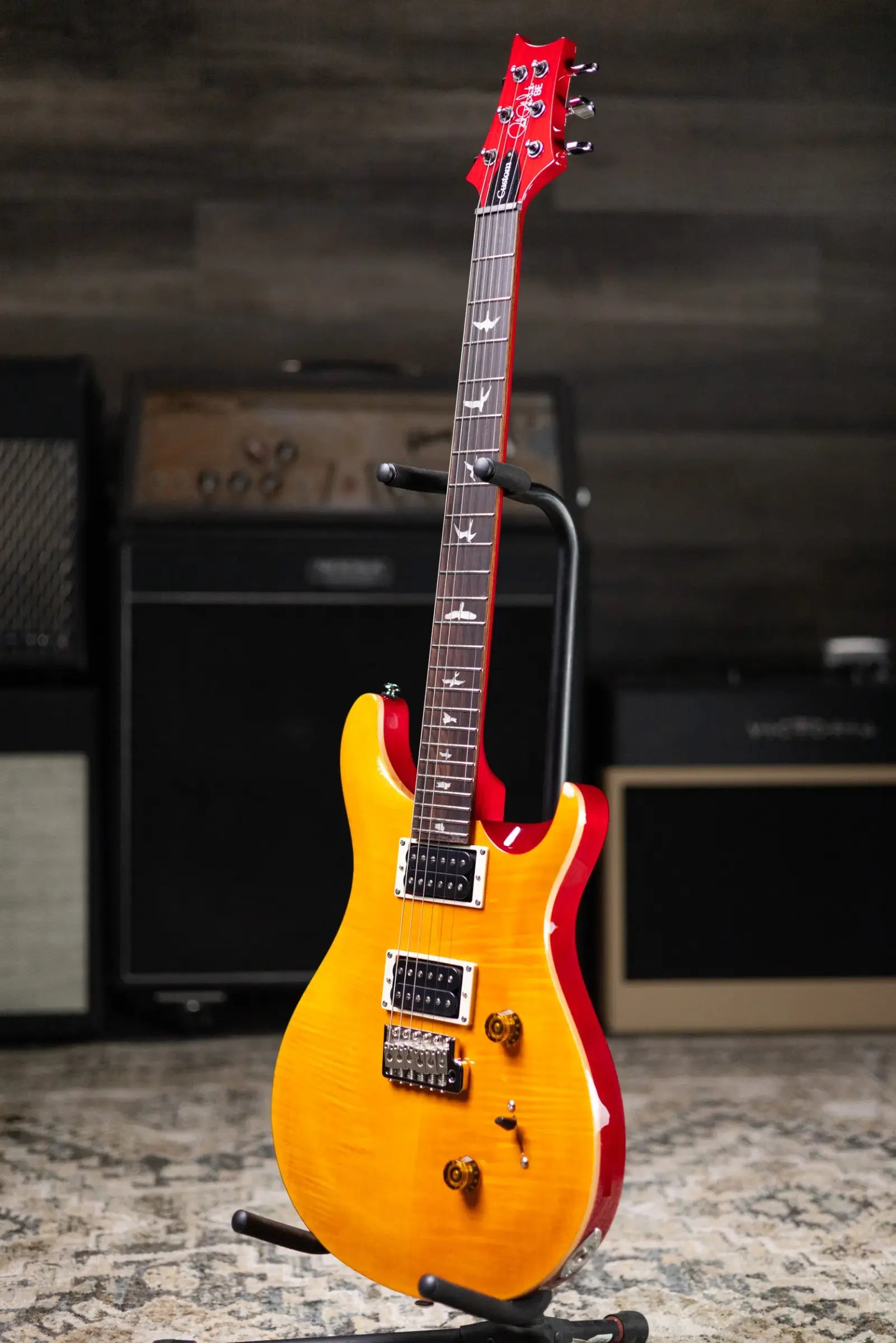PRS SE Custom 24 Electric Guitar - Vintage Yellow with Gig Bag