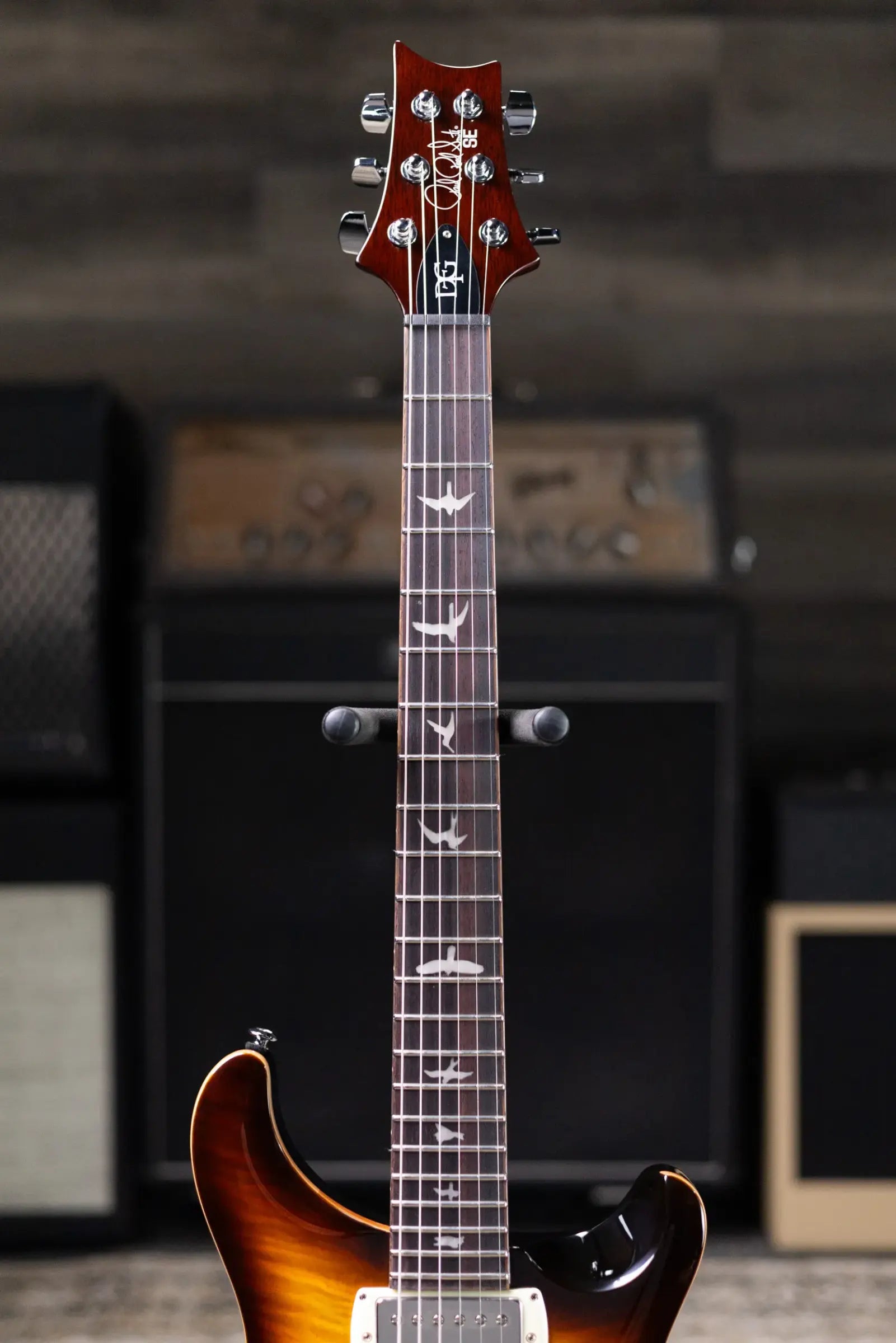 PRS SE David Grissom Solid Body Electric Guitar - McCarty Tobacco Sunburst with Gig Bag