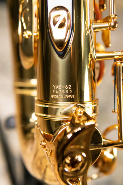 Yamaha YAS-62II Professional Alto Saxophone Gold Lacquer with Case - Used