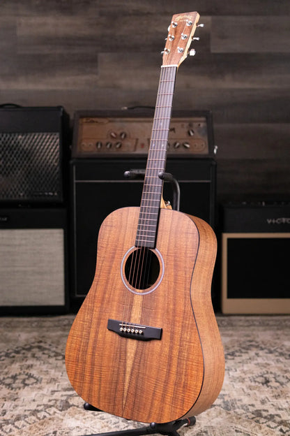 Martin D-X1E Dreadnought Acoustic/Electric Guitar - Koa with Gig Bag