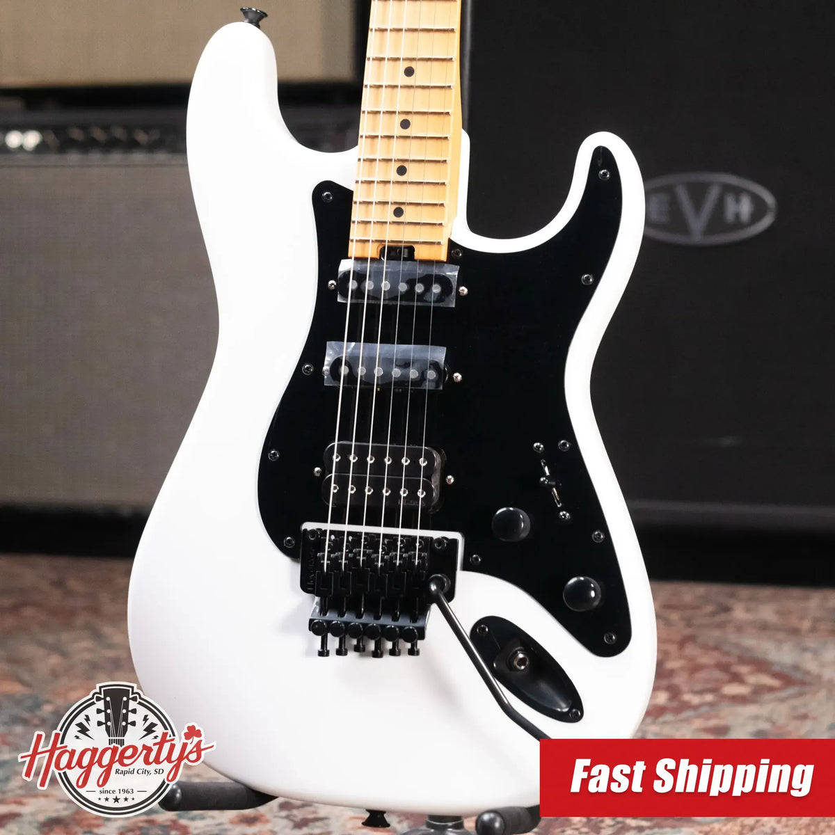 Jackson 50th Anniversary Iron Maiden Adrian Smith SC1 Electric Guitar - Snow White with Gig Bag - Demo