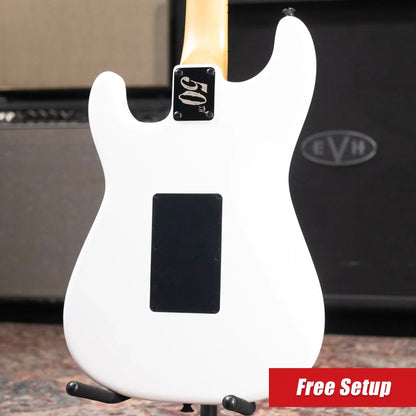 Jackson 50th Anniversary Iron Maiden Adrian Smith SC1 Electric Guitar - Snow White with Gig Bag - Demo