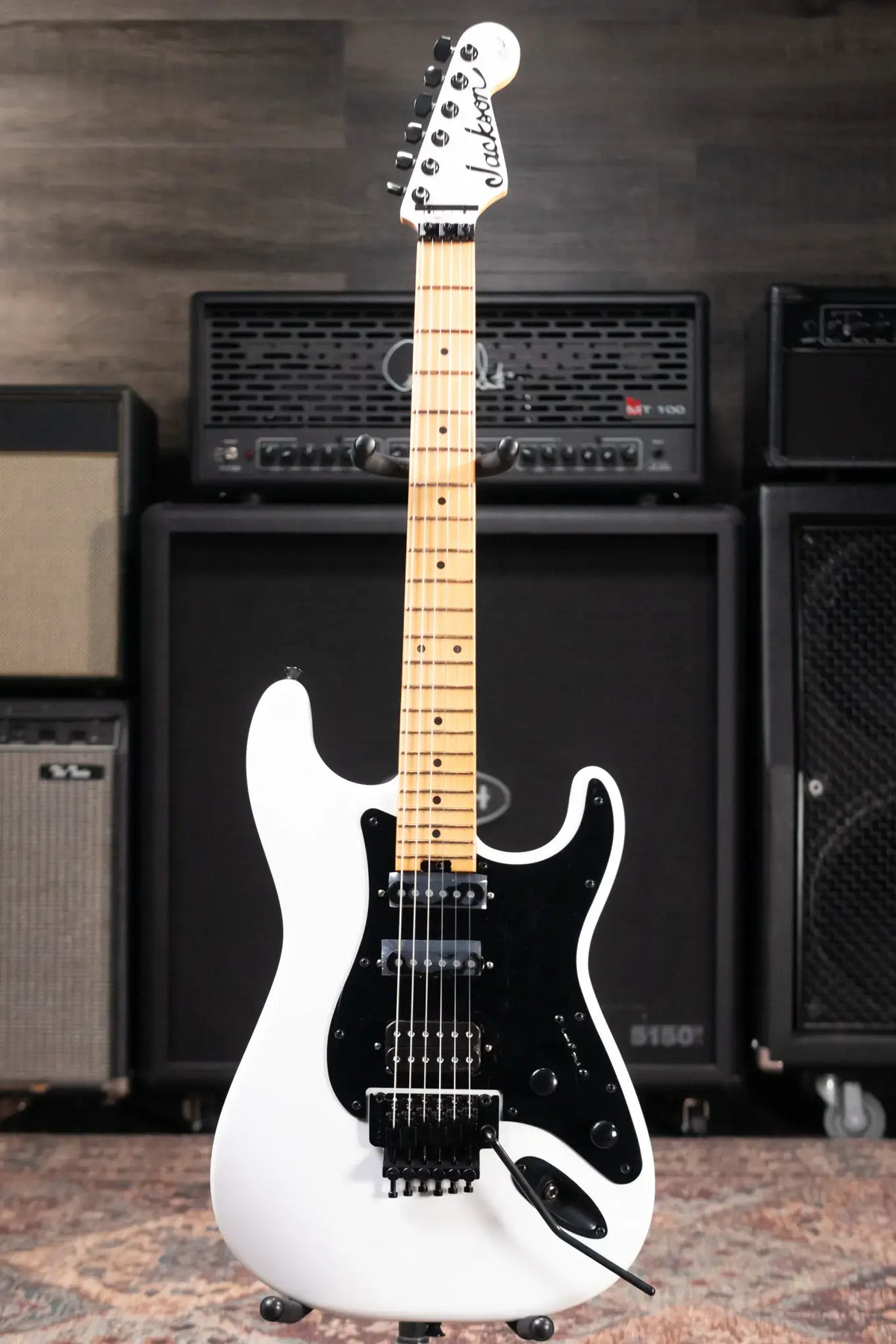Jackson 50th Anniversary Iron Maiden Adrian Smith SC1 Electric Guitar - Snow White with Gig Bag - Demo