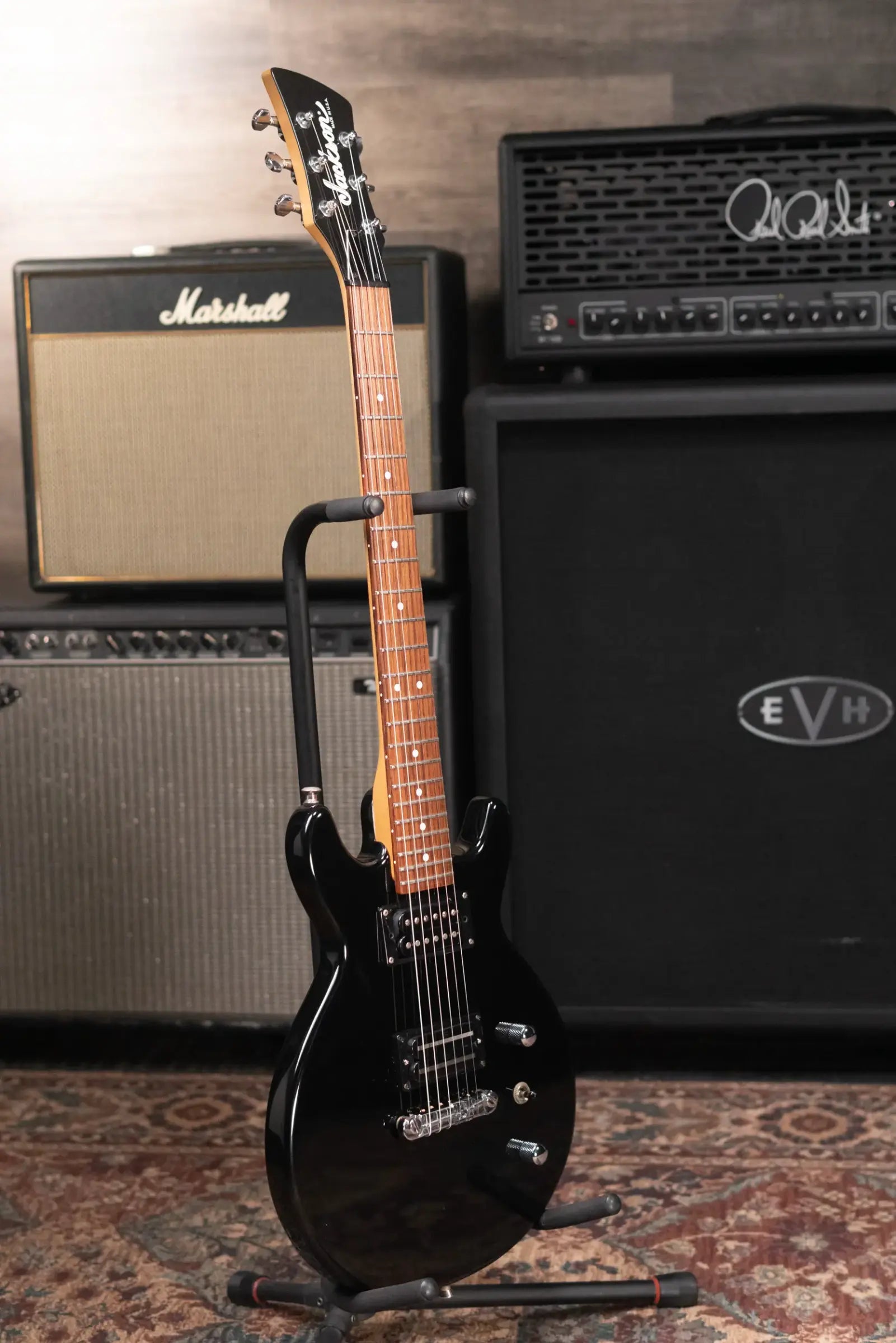 Jackson USA JJ Custom Electric Guitar - Black with Hardshell Case - Used