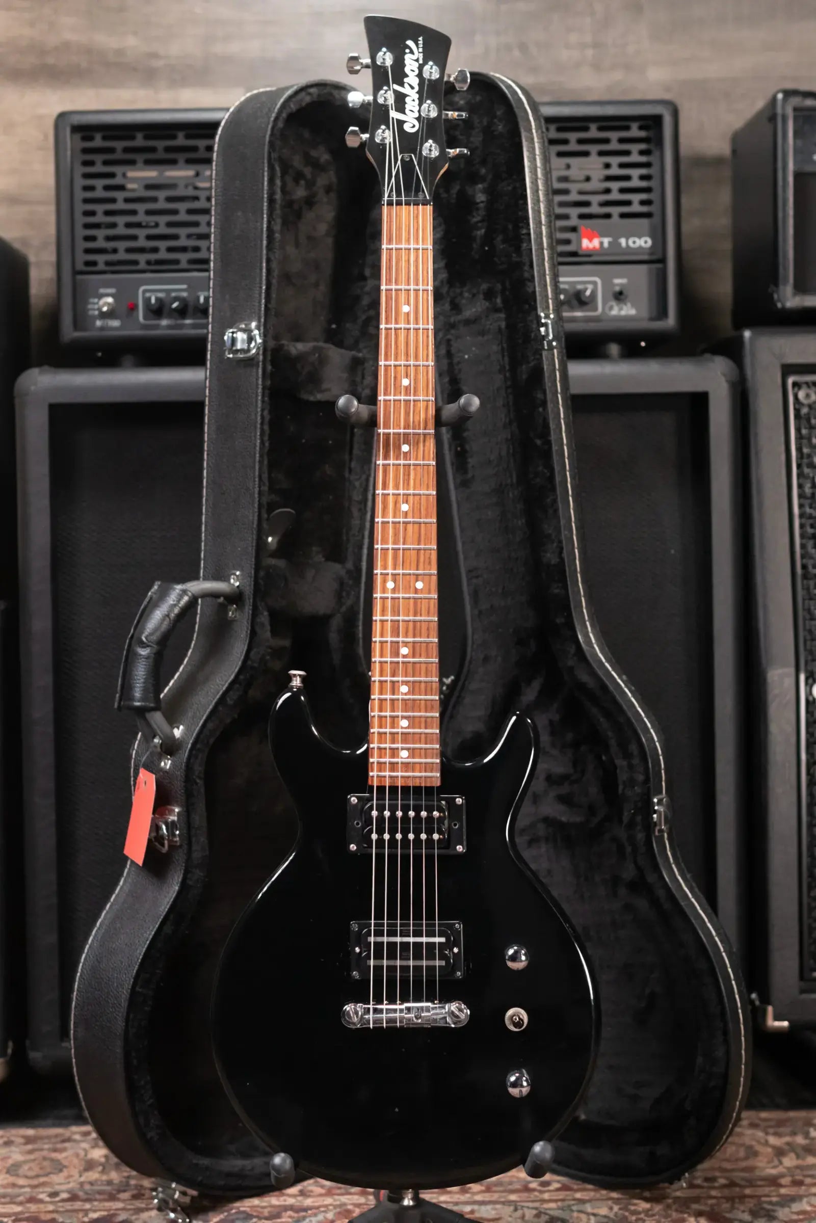 Jackson USA JJ Custom Electric Guitar - Black with Hardshell Case - Used