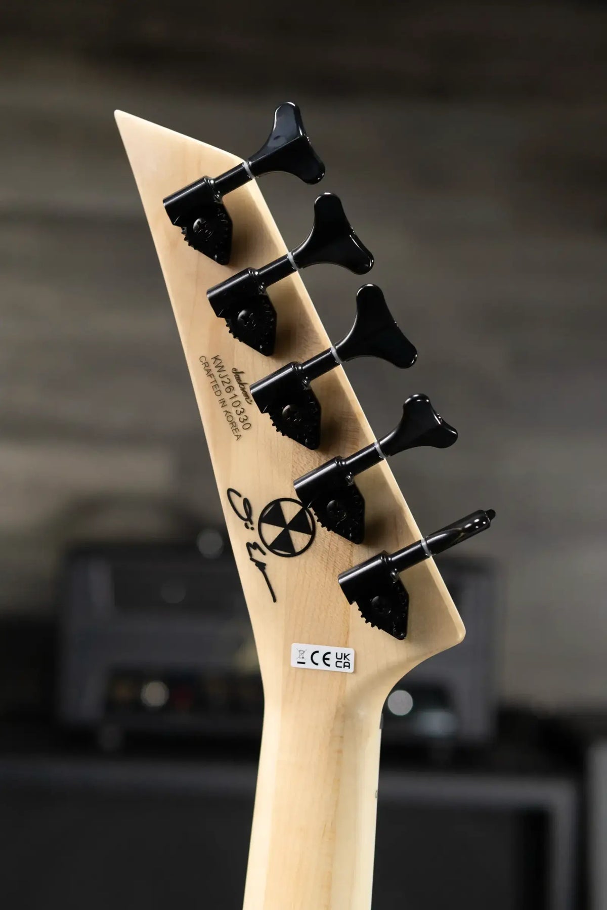 Jackson Legend Series Limited Edition Signature David Ellefson CB V Concert Bass - Black with Foam Core Case