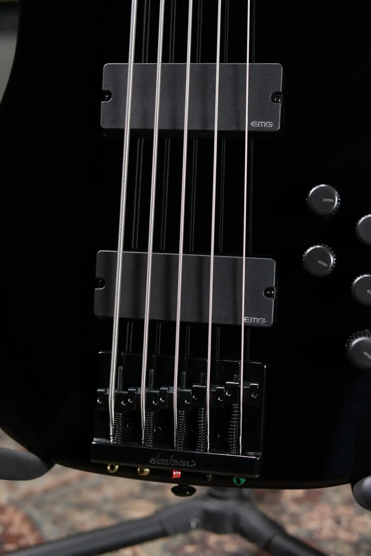Jackson Legend Series Limited Edition Signature David Ellefson CB V Concert Bass - Black with Foam Core Case