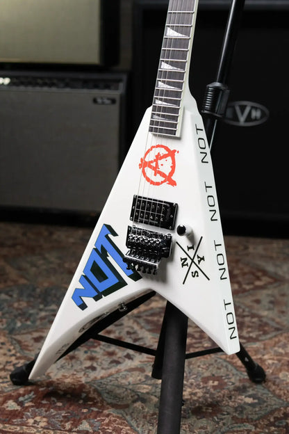 Jackson Legend Series Limited Edition Signature Scott Ian Rhoads RR22 Electric Guitar - Pearl White with Foam Core Case