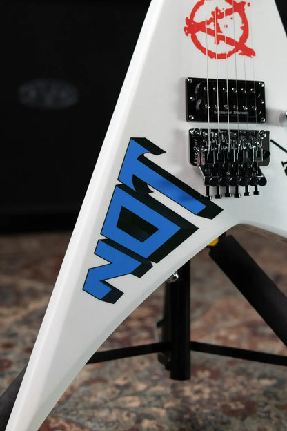 Jackson Legend Series Limited Edition Signature Scott Ian Rhoads RR22 Electric Guitar - Pearl White with Foam Core Case