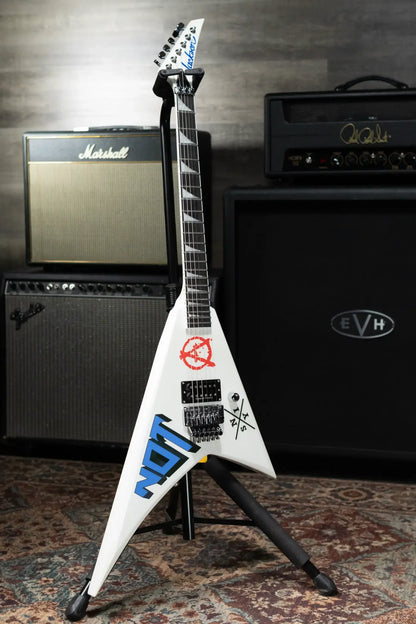 Jackson Legend Series Limited Edition Signature Scott Ian Rhoads RR22 Electric Guitar - Pearl White with Foam Core Case