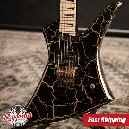 Jackson Pro Plus Series Signature Brandon Ellis Kelly KE27 Electric Guitar - Gold Crackle with Gig Bag