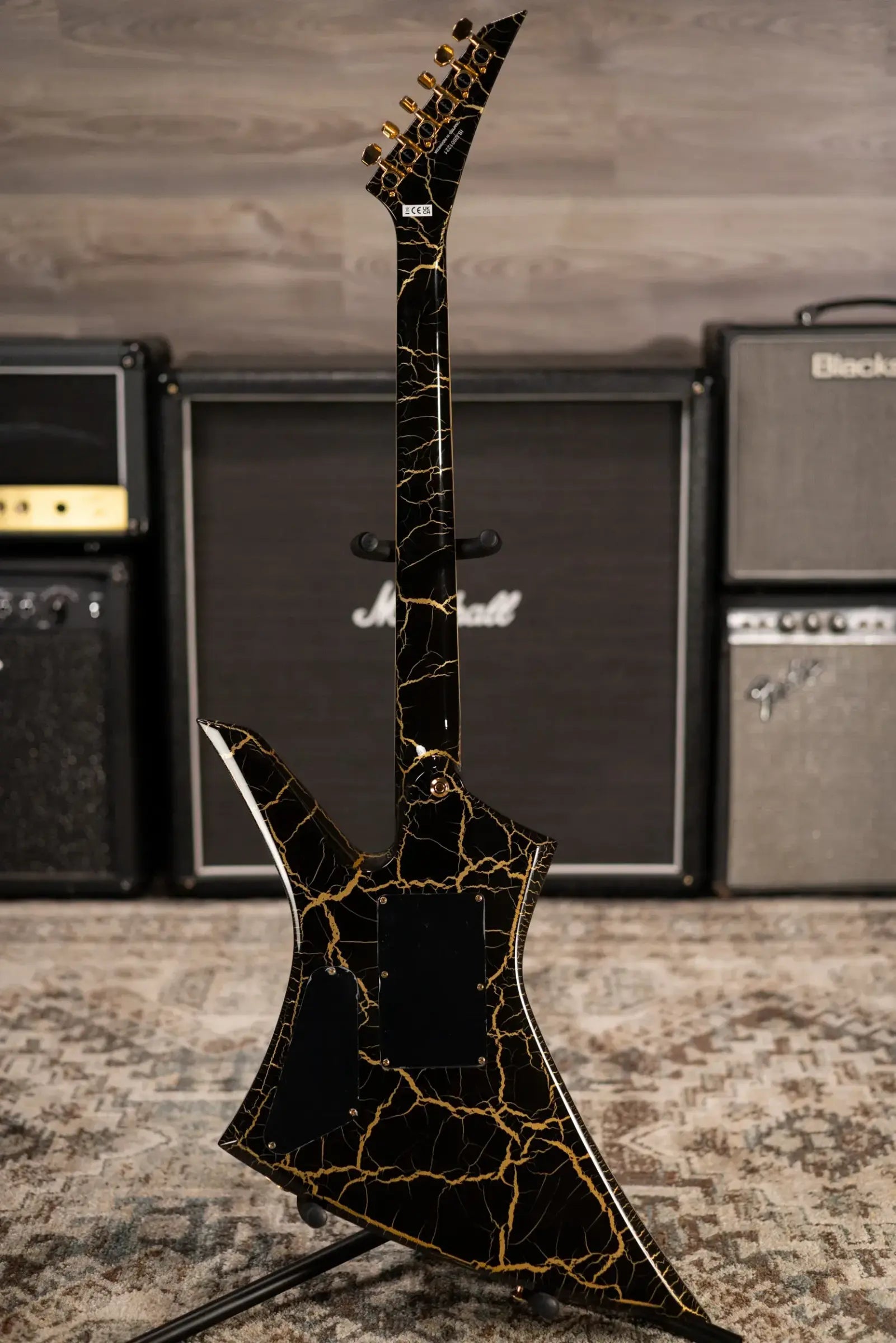 Jackson Pro Plus Series Signature Brandon Ellis Kelly KE27 Electric Guitar - Gold Crackle with Gig Bag