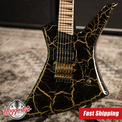 Jackson Pro Plus Series Signature Brandon Ellis Kelly KE27 Electric Guitar - Gold Crackle with Gig Bag