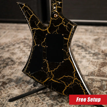 Jackson Pro Plus Series Signature Brandon Ellis Kelly KE27 Electric Guitar - Gold Crackle with Gig Bag