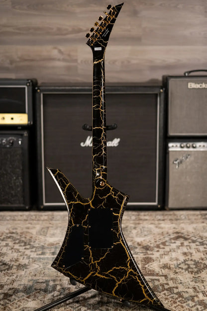 Jackson Pro Plus Series Signature Brandon Ellis Kelly KE27 Electric Guitar - Gold Crackle with Gig Bag