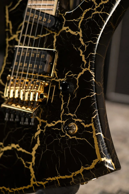 Jackson Pro Plus Series Signature Brandon Ellis Kelly KE27 Electric Guitar - Gold Crackle with Gig Bag