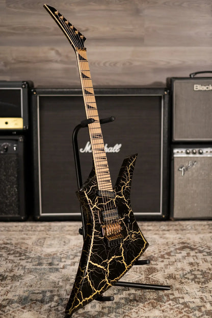 Jackson Pro Plus Series Signature Brandon Ellis Kelly KE27 Electric Guitar - Gold Crackle with Gig Bag