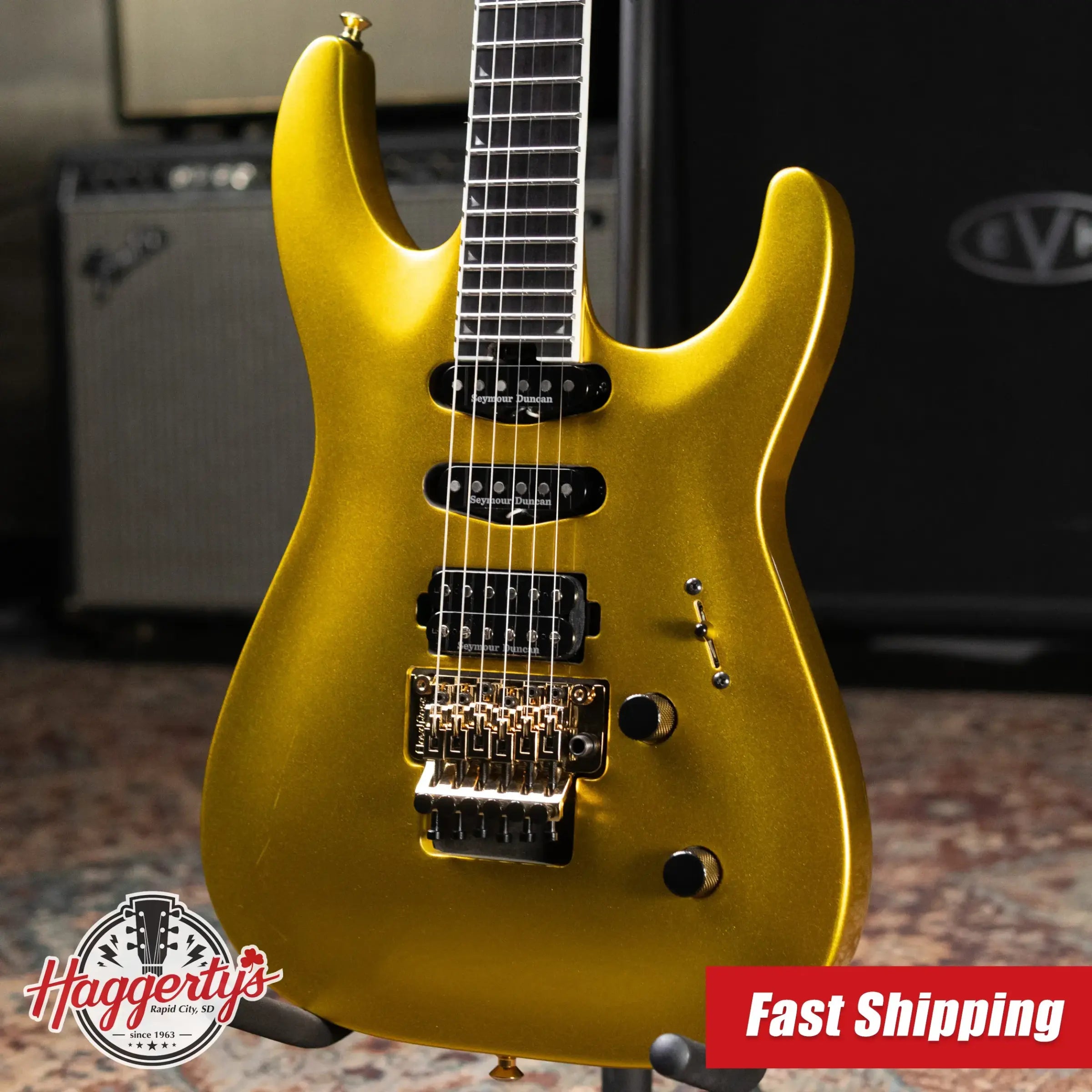 Jackson Pro Plus Series Soloist SLA3 Electric Guitar - Gold Bullion with Gig Bag - Used
