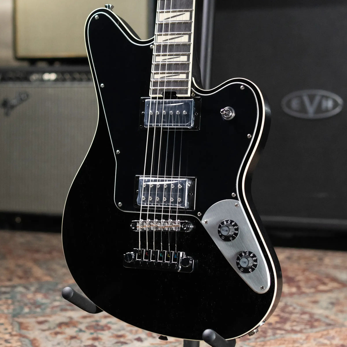 Jackson Pro Series Signature Lee Malia LM-87 Electric Guitar - Open Pore Black with Gig Bag