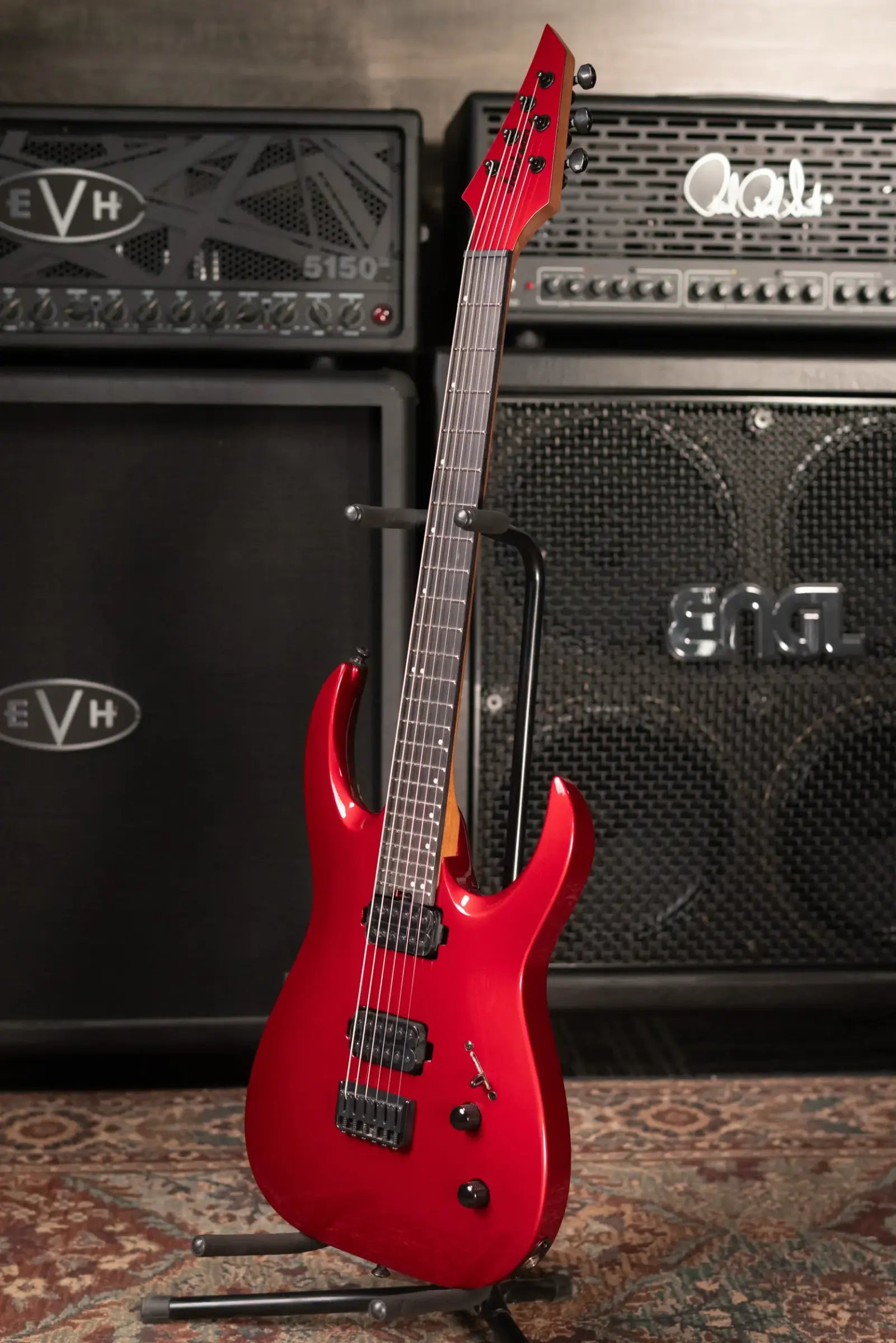 Jackson Pro Series Signature Misha Mansoor Juggernaut HT6 Electric Guitar - Red Crystal with Gig Bag