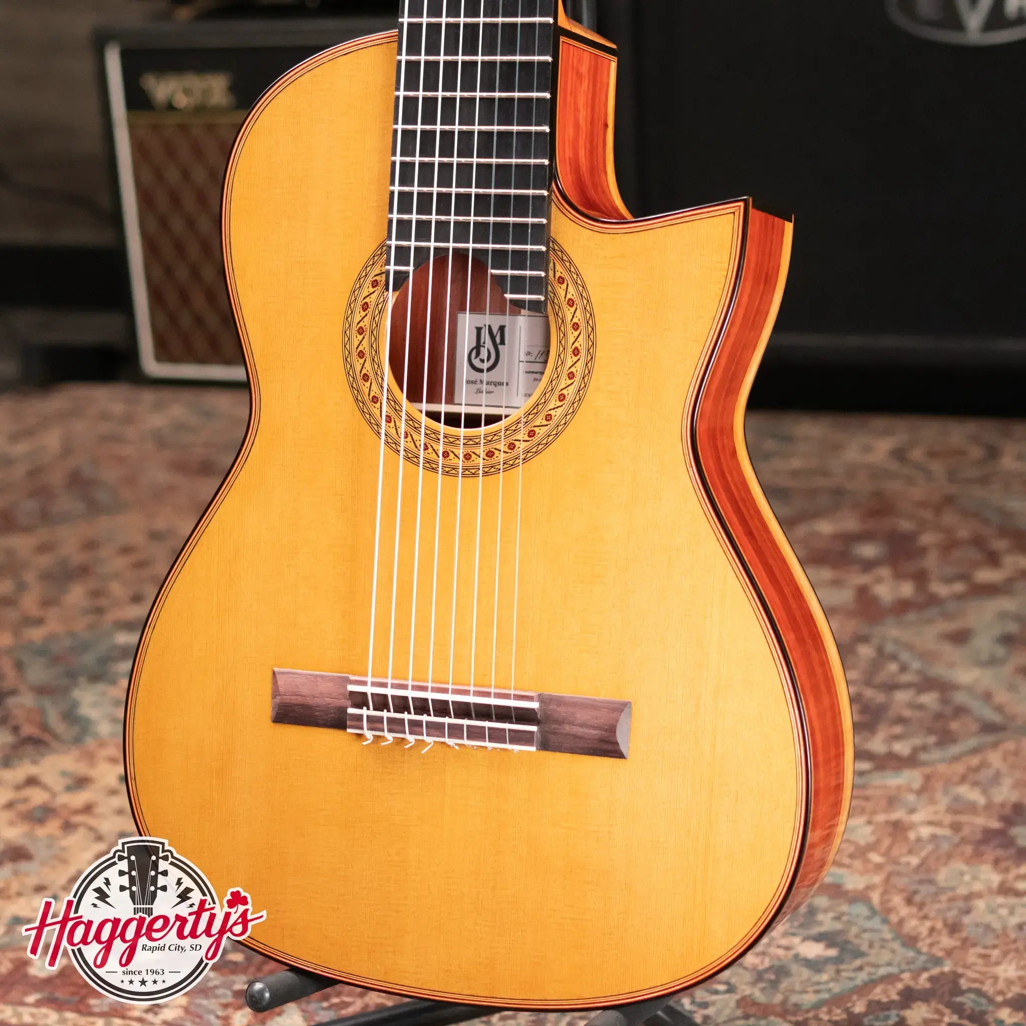Jose Marques 8-String Classical Acoustic Guitar with Hardshell Case