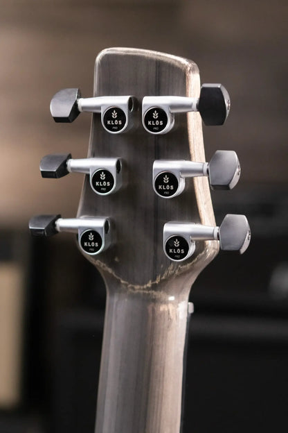 KLOS Carbon Timber Dreadnought DAE Acoustic/Electric Guitar - Hyvibe Electronics with Gig Bag