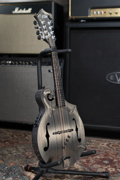 KLOS Carbon Timber F-Style Mandolin DAE EQ Acoustic/Electric with Fiberglass Hardshell Case