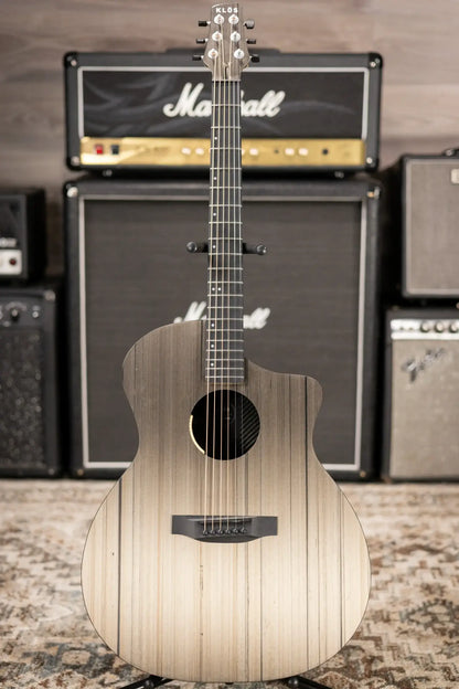 KLOS Carbon Timber Grand Cutaway Acoustic/Electric Guitar - LR Baggs Anthem with Gig Bag