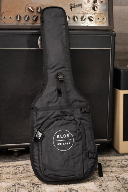 KLOS Carbon Timber Travel Guitar DAE Hyvibe Acoustic/Electric Guitar with Gig Bag