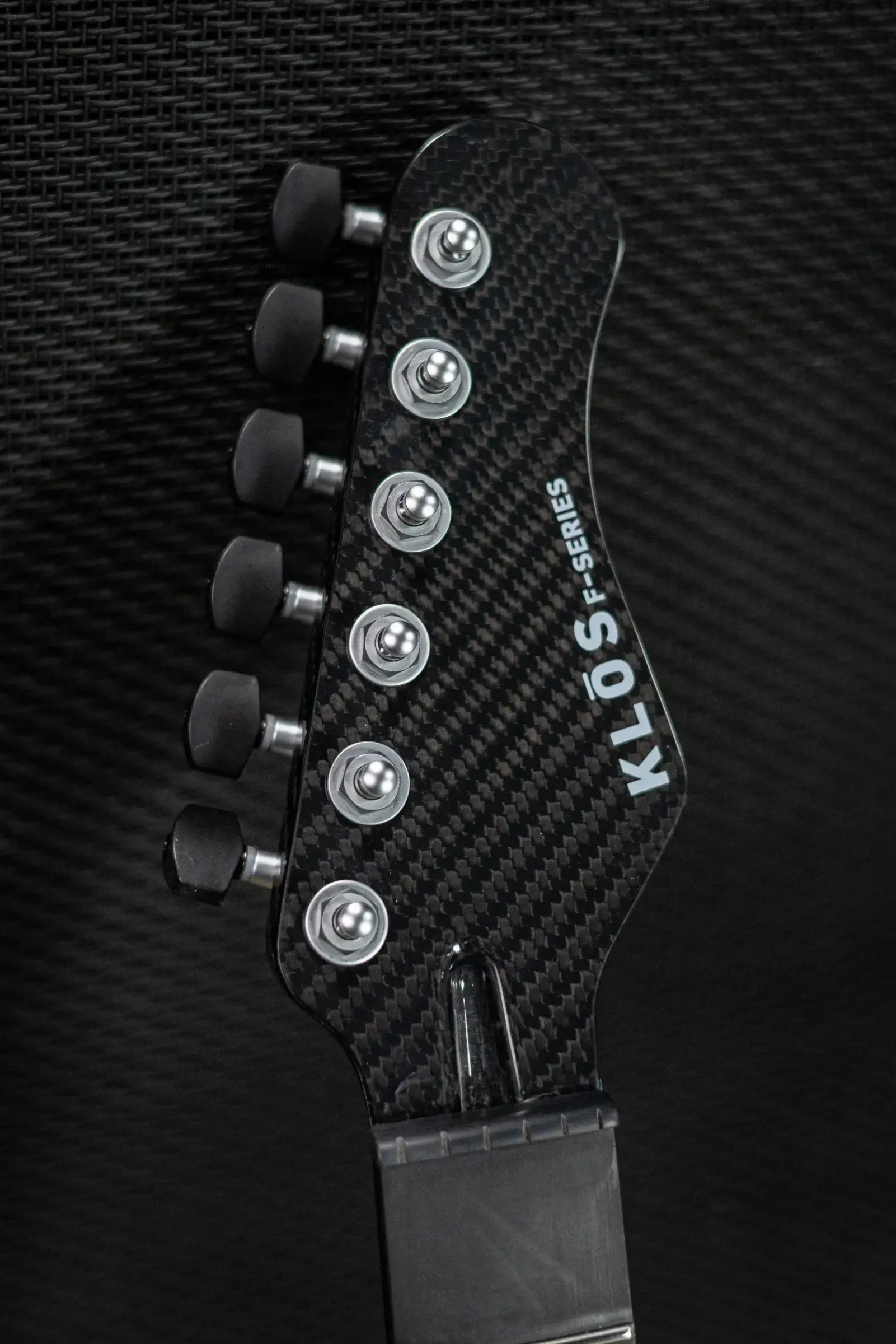 KLOS F-Series Carbon Fiber Tele Neck - 12" Radius - Locking Tuners