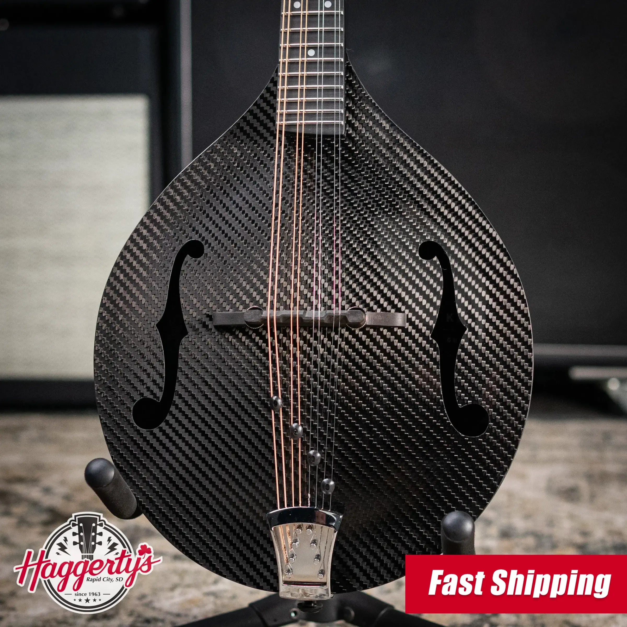 KLOS Full Carbon A-Style Mandolin Acoustic with Gig Bag
