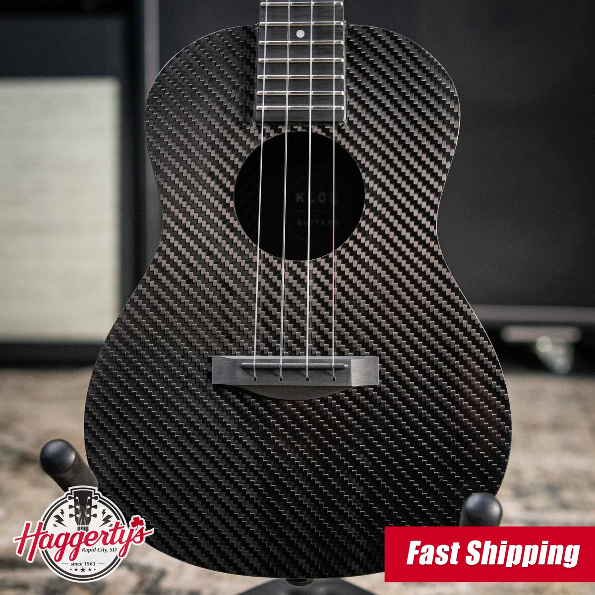 KLOS Full Carbon Concert Ukulele with Gig Bag