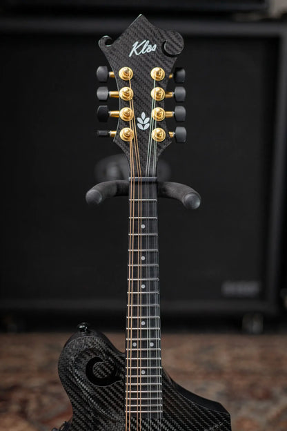 KLOS Full Carbon F-Style DAE EQ Acoustic/Electric Mandolin - Gold Hardware with Fiberglass Hardshell Case