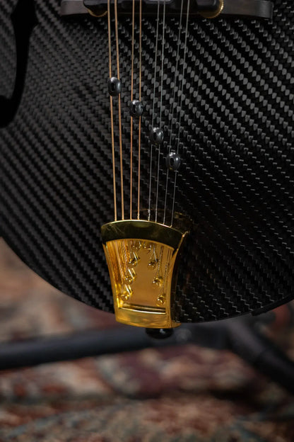 KLOS Full Carbon F-Style DAE EQ Acoustic/Electric Mandolin - Gold Hardware with Fiberglass Hardshell Case