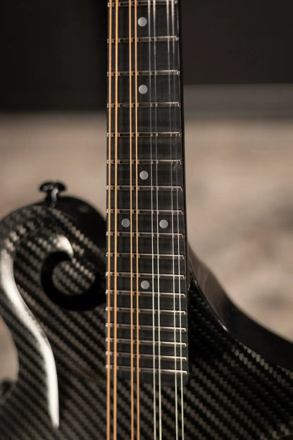 KLOS Full Carbon F-Style Mandolin KLOS EQ Acoustic/Electric with Fiberglass Hardshell Case