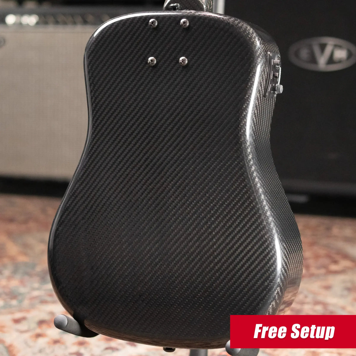 KLOS Full Carbon Travel Bass Acoustic/Electric - Fishman Sonotone with Gig Bag