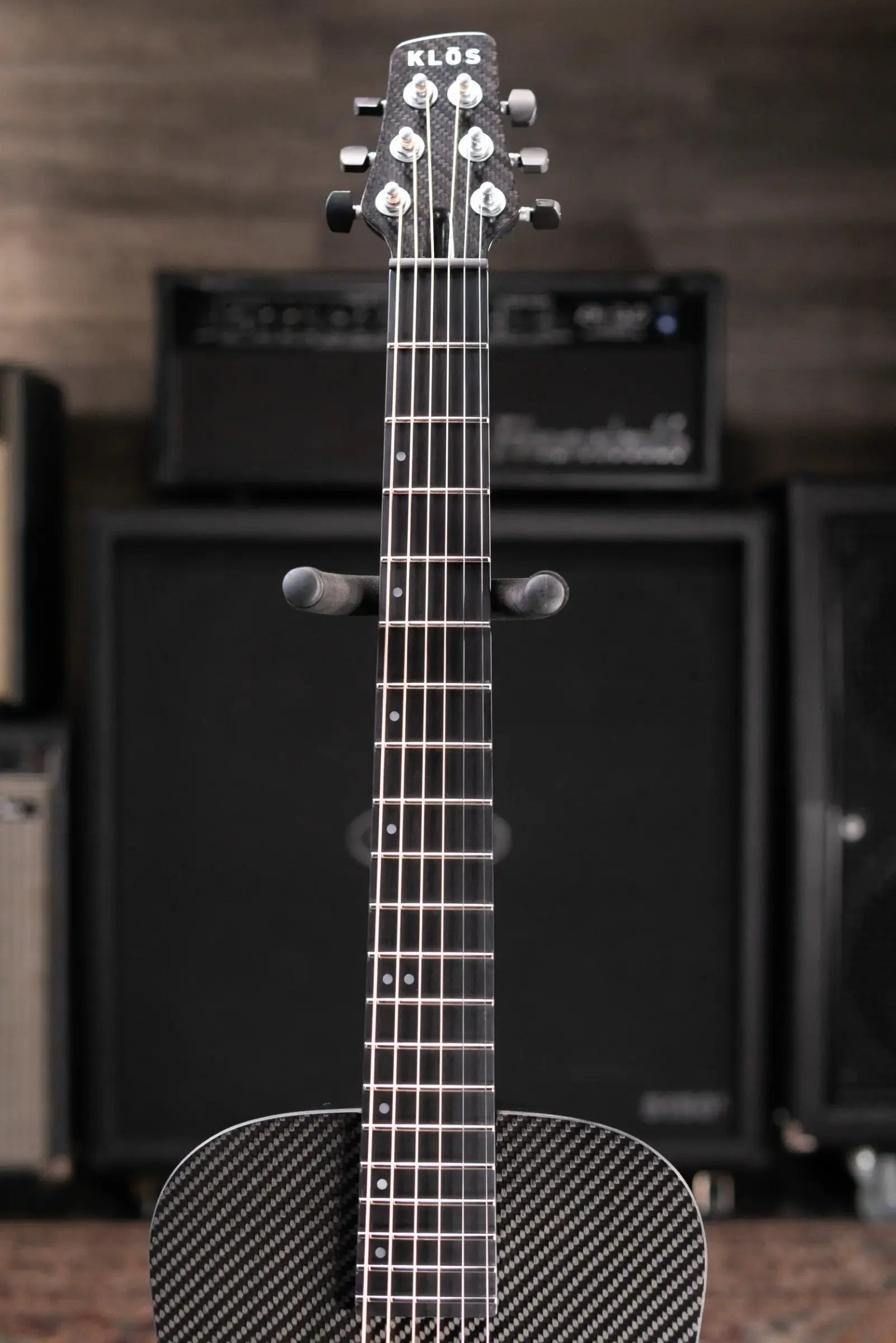KLOS Full Carbon Travel Guitar DAE Acoustic/Electric - Fishman Presys VT with Gig Bag