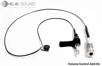 K&K Pure Pickup with Passive Volume Control for Steel-String Guitar