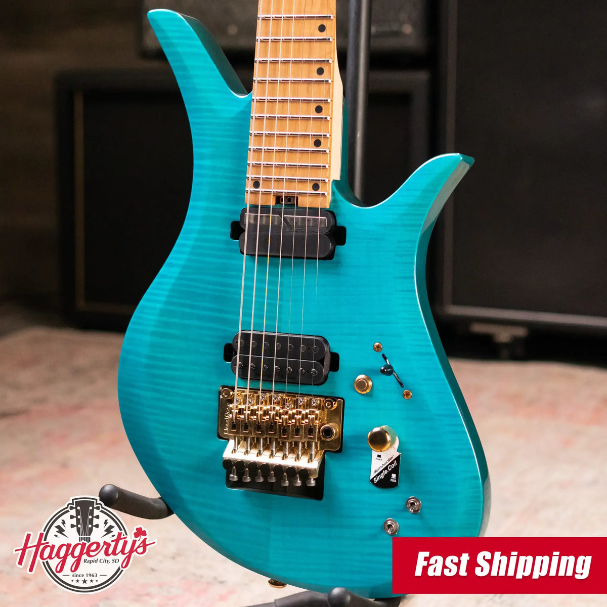 Legator CC7 7-String Electric Guitar - Demonberry with Gig Bag