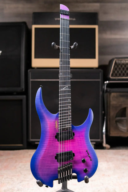 Legator G6FSS-HB Ghost Multi-Scale Electric Guitar - Hyper Nova Blue with Gig Bag