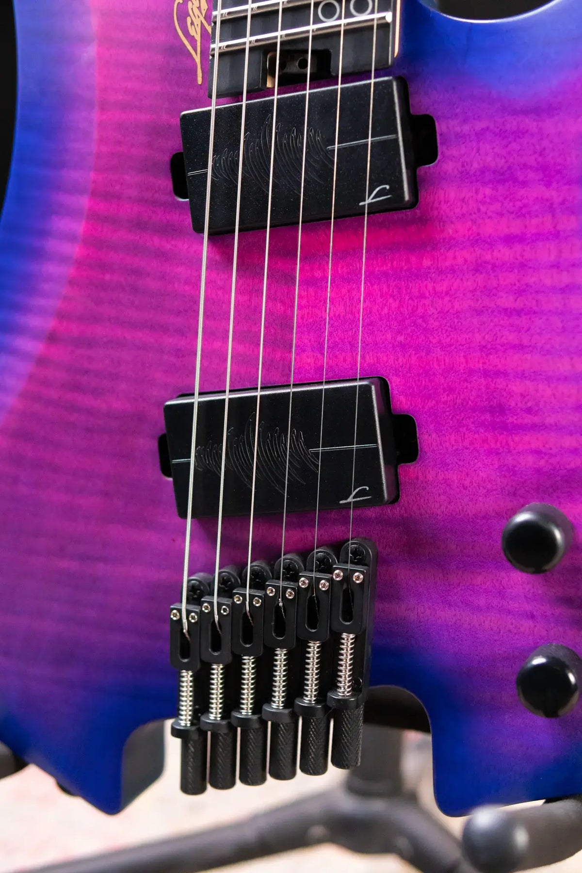 Legator G6FSS-HB Ghost Multi-Scale Electric Guitar - Hyper Nova Blue with Gig Bag