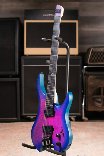 Legator G6FSS-HB Ghost Multi-Scale Electric Guitar - Hyper Nova Blue with Gig Bag